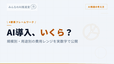 AI導入の費用はいくら？ ― 規模別・用途別の相場感と予算の立て方