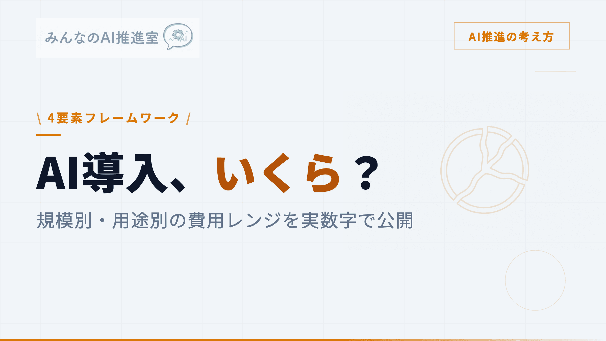 AI導入の費用はいくら？ ― 規模別・用途別の相場感と予算の立て方